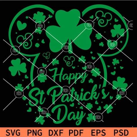 Mickey Mouse St Patricks Day Svg St Patricks Day Mickey Svg