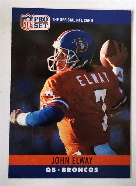 John Elway 1990 Pro Set Card 88 Quarterback Denver Broncos