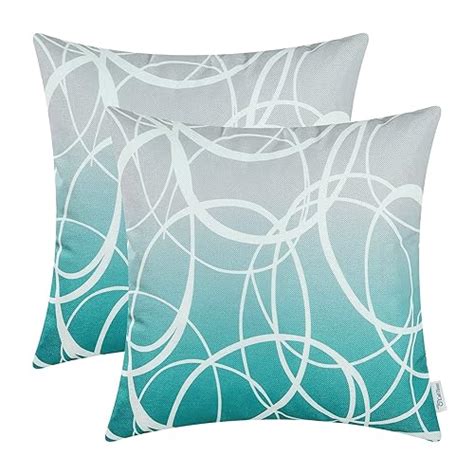 DoFu Design: 4+ decorative pillows for bedroom teal color