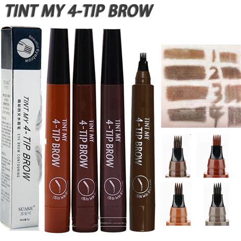 Tint My 4 Tip Brow Liquid Eyebrow Pencil Waterproof Microblading Fork