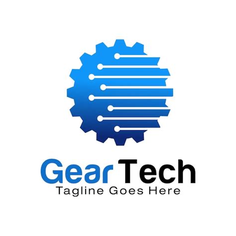 Designvorlage F R Das Logo Von Gear Technology Premium Vektor