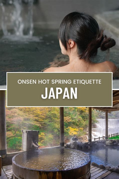 Japanese Onsen Public Hot Spring Etiquette