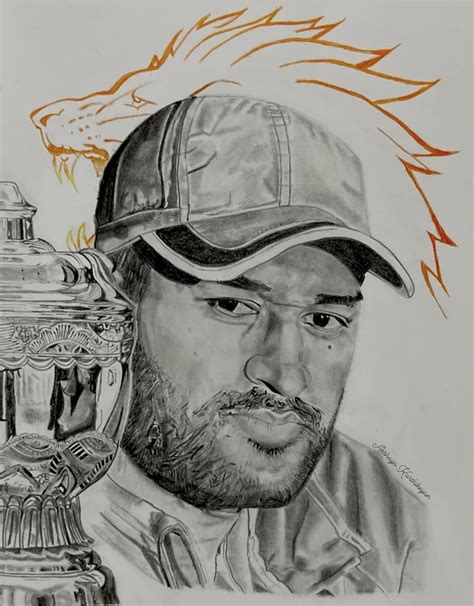 Top Ms Dhoni Pencil Drawing Super Hot Xkldase Edu Vn