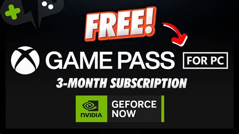 FREE 3 Months Of XBOX PC Game Pass GeForce Now News Update YouTube