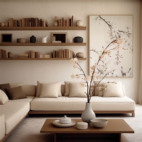 Modern Japandi Style Decor In 2023 Minimalist Living Room Home