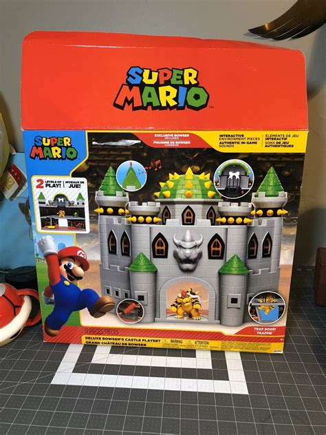 Super Mario Nintendo Bowsers Castle Deluxe Bowsers Castle Playset