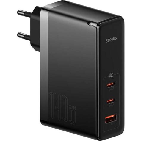 Ładowarka sieciowa Baseus GaN5 Pro 2xUSB C USB A 140W kabel USB C