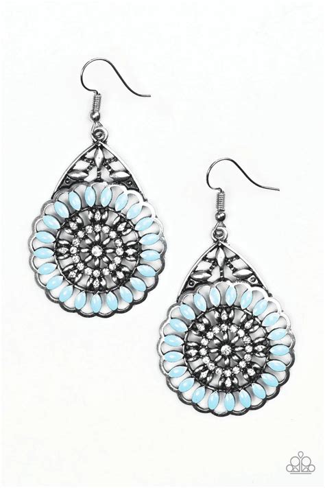 Paparazzi Earring Perfectly Paradise Blue Paparazzi Jewelry