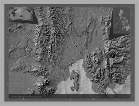 Davao Del Norte Province Of Philippines Bilevel Elevation Map With