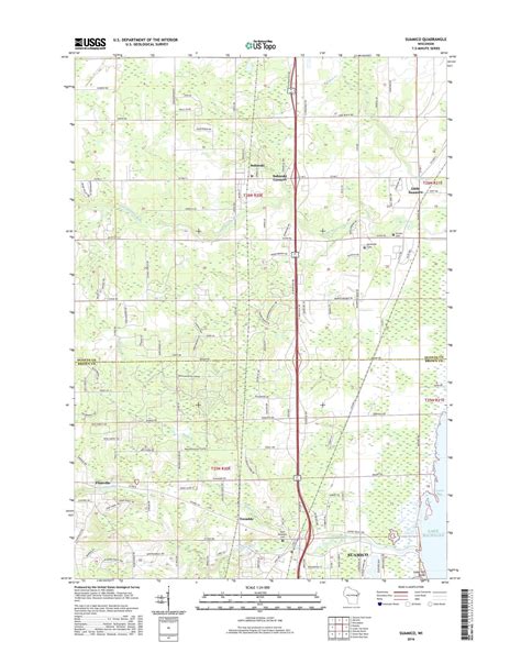 Suamico Wisconsin US Topo Map – MyTopo Map Store