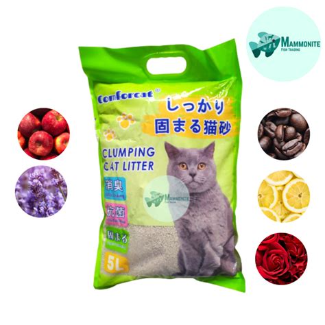 Comforcat Clumping Cat Litter Flavored Liters Liters Bentonite