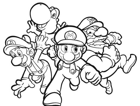 Wario Coloring Page