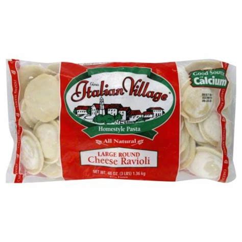 Gina Italian Village Large Round Cheese Ravioli 48 Oz Kroger