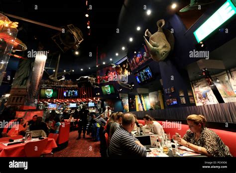 The Inside Of The Planet Hollywood Restaurant At The Times Square In