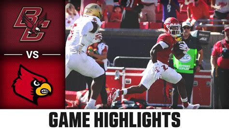 Boston College Vs Louisville Game Highlights 2023 ACC Football YouTube