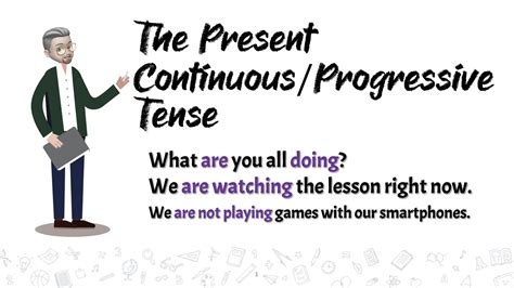 Esl Present Continuousprogressive Difference Between The Simple