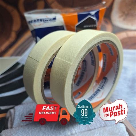 Jual Masking Tape Inch Isolasi Kertas Lakban Kertas Mm Perekat