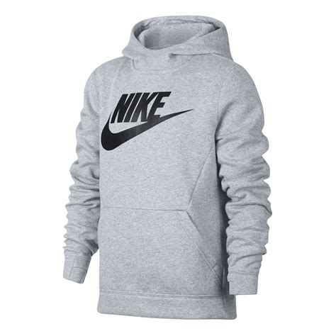 Buy Nike Sportswear Sweat À Capuche Garçons Gris Clair Noir Online