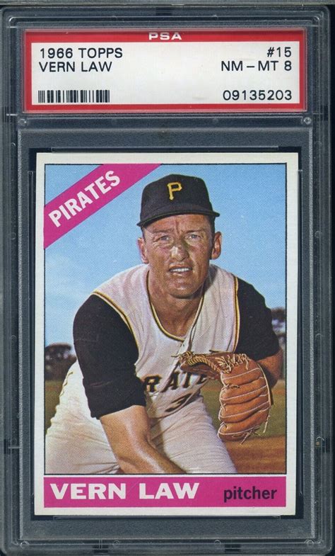 Topps Vern Law Psa Pittsburgh Pirates Set Break Ebay