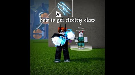 How To Get Electric Claw Blox Fruits Youtube