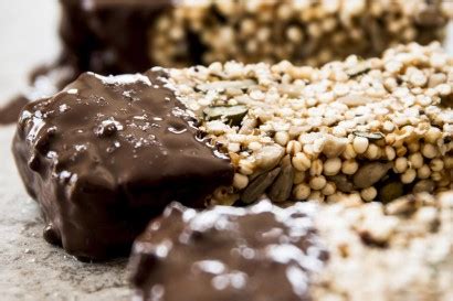 Peanut Butter And Chocolate Puffed Quinoa Bars Tasty Kitchen A Happy