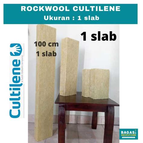 Rockwool Cultiline Slab Cm Media Tanam Hidroponik Lazada