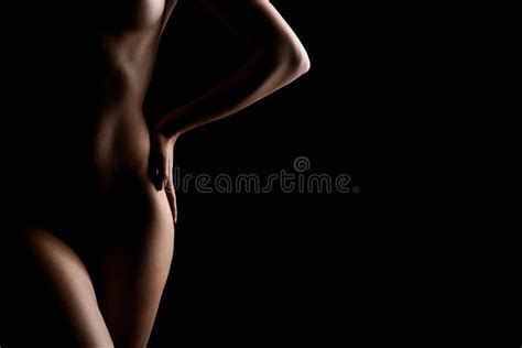Nude Woman In The Dark Beautiful Naked Body Girl Stock Image Image Of Fashion Pretty 279659709