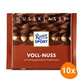 Ritter Sport Voll Nuss 10x 100g