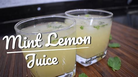 Lemon Mint Juice Recipe How To Make Lemon Mint Juice At Home Mint