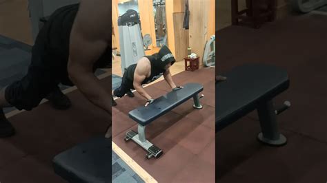 Incline Bench Push Up Chest And Triceps Target Muscles Viral Shorts