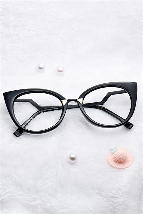 97320 Cat-eye Black Eyeglasses Frames | Leoptique