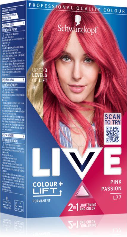 Schwarzkopf Live Colour Lift Permanentn Barva Na Vlasy Notino Cz