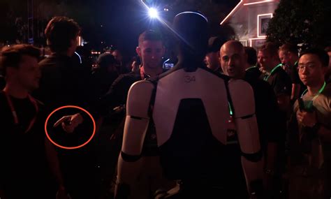 It sure seems like the Optimus robots at Tesla's event were under human