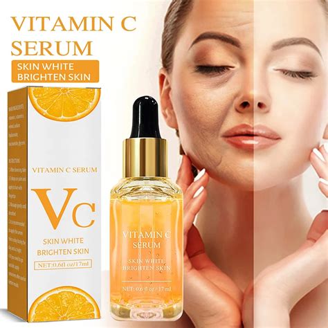 Vitamina C Branqueamento Rosto Soro Remover Manchas Escuras Sardas