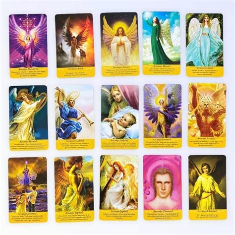 Baralho Tarot Or Culo Dos Arcanjos Cartas Plastificada