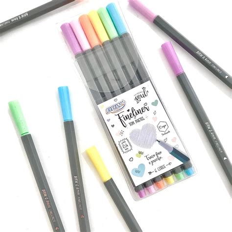 Caneta Hidrografica Fineliner Tom Pastel Mm Brw