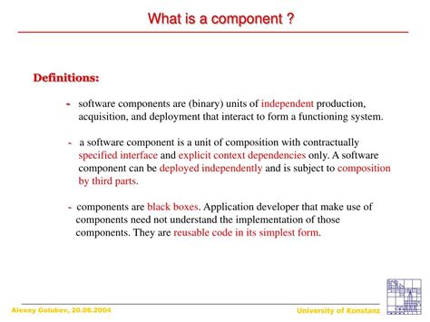 components powerpoint    id