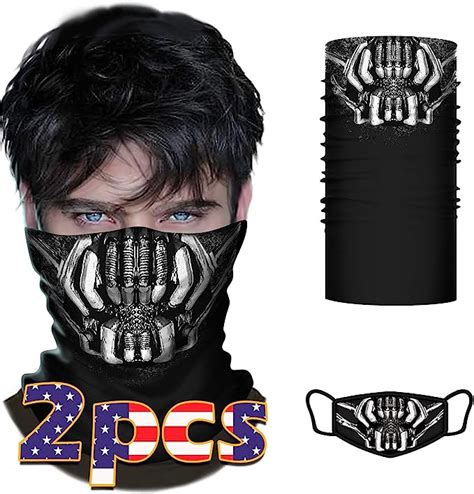 Superhero Face Scarf Bandanas Cosplay Headbands Neck Gaiter Wristband