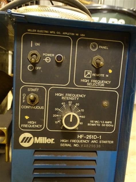 Miller High Frequency Arc Starter Hf D Joseph Fazzio Incorporated