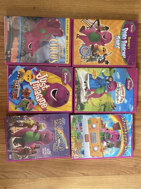 Barney Dvd Lot Of 6 Grelly Usa