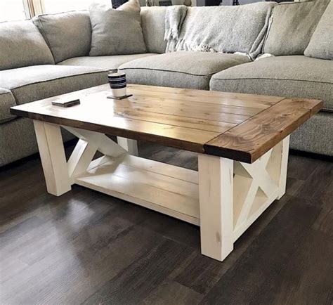 Inspiring DIY Rustic Coffee Table Ideas Remodel Diy Farmhouse Coffee