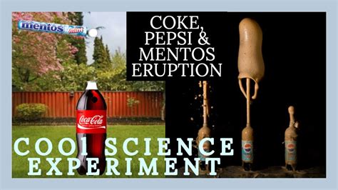 Coke And Mentos Eruption Cool Science Experiment School Science