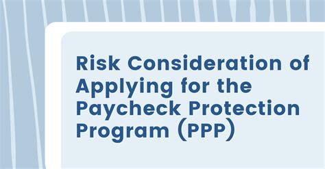 Risk Consideration Of Applying For The Paycheck Protection Program Ppp Johnson Lambert Llp