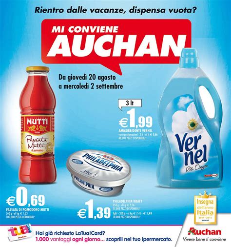 Volantino Auchan Rientro Dalle Vacanze Dispensa Vuota Dal 20 Agosto