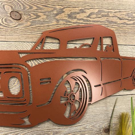 C10 Chevy Truck Metal Wall Art Etsy