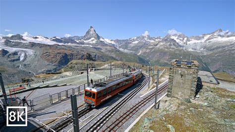 Gornergrat Bahn Zermatt The Most Scenic Train Ride In Switzerland 8k Youtube