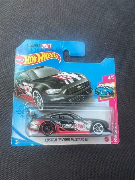 Hot Wheels Custom 18 Ford Mustang GT Formula Drift Black On Carousell