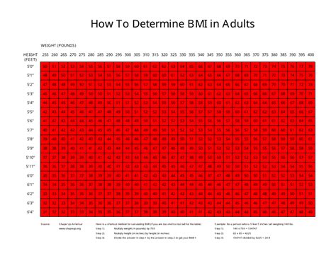 Bmi Chart For Adults Download Printable Pdf Templateroller