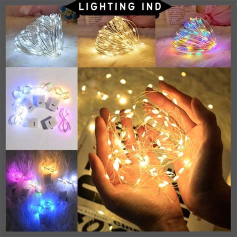 Jual Lampu LED Kawat Fairy Lights Tumblr 1 Meter 2 Meter Lampu Mini