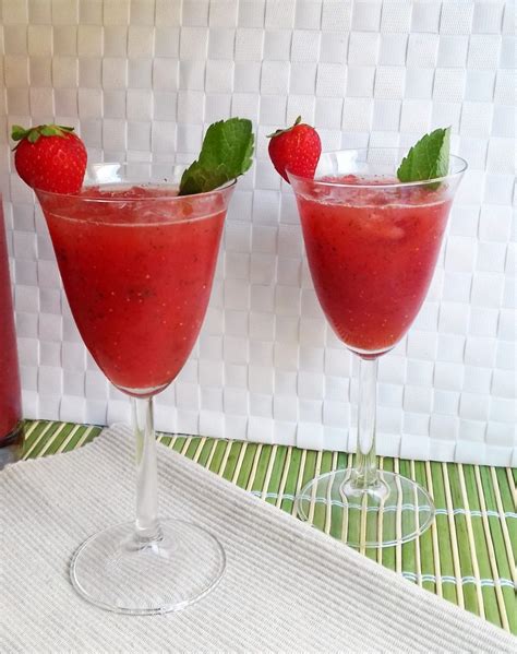 Receta Granizado De Fresas Y Lim N Con Hierbabuena Mayte En La